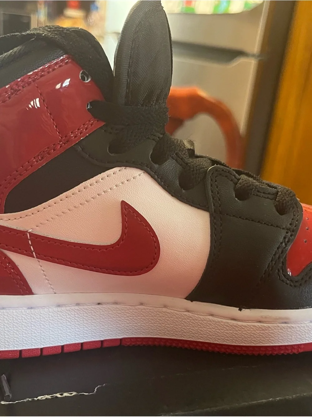 Jordan Kids' Red and White Low-Top Sneaker